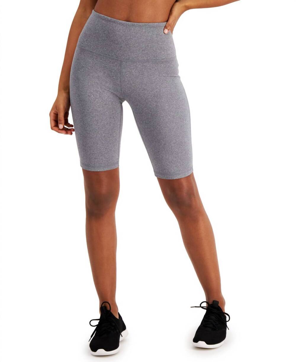 NEW IDEOLOGY sweat set biker shorts in gray
